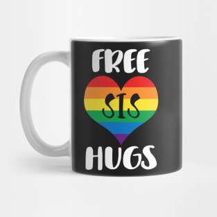 Free Sis Hugs - White Text Mug